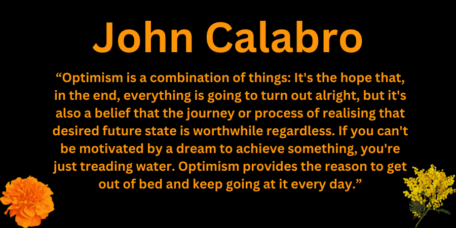 John Calabro Optimism