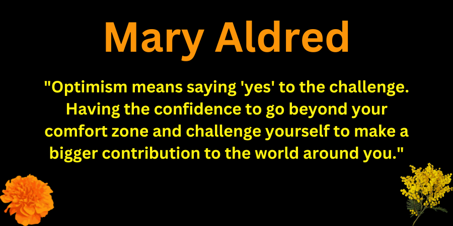 Mary Aldred and her Optimism