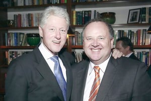 Victor Perton and Bill Clinton