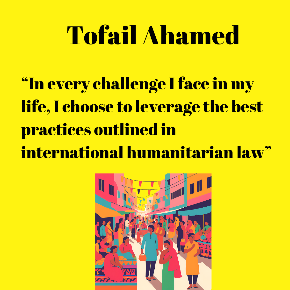 Tofail Ahamed's Optimism